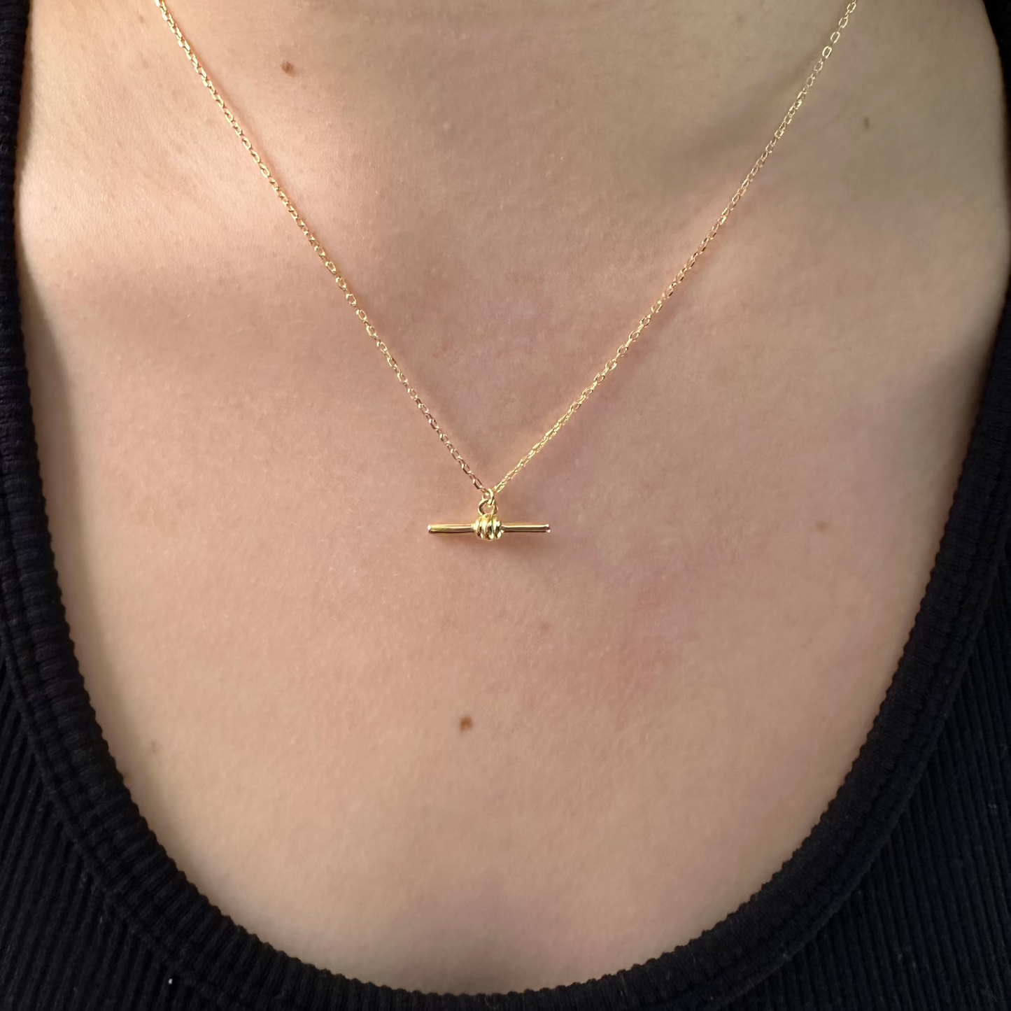 T-Bar Pendant Necklace